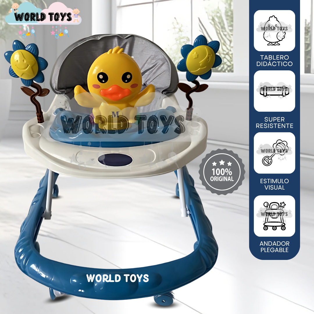 ANDADOR MUSICAL PARA BEBÉS «CHICKIE» CON BLUETOOTH BLUE - 1