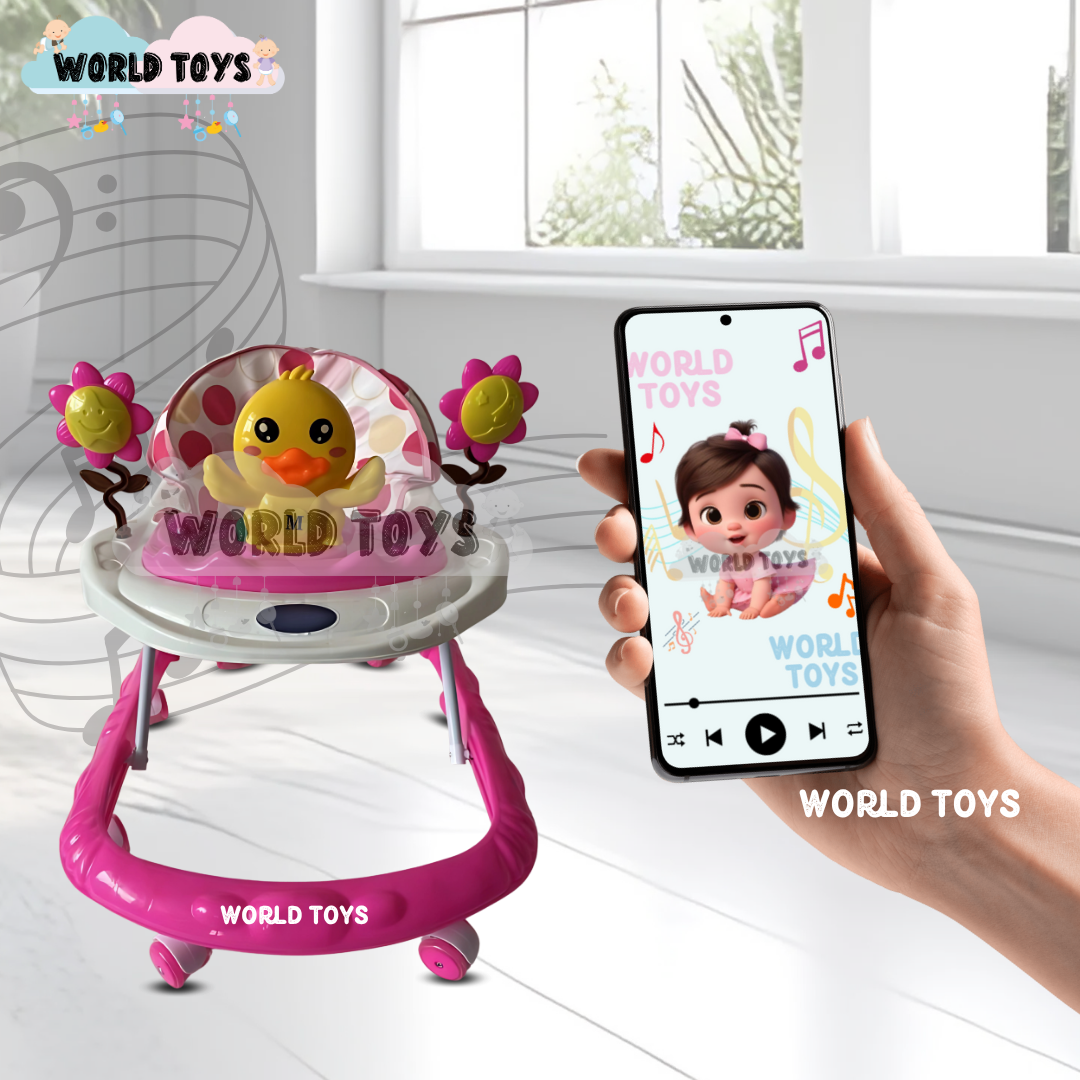 ANDADOR MUSICAL PARA BEBÉS «CHICKIE» CON BLUETOOTH PINK - 5