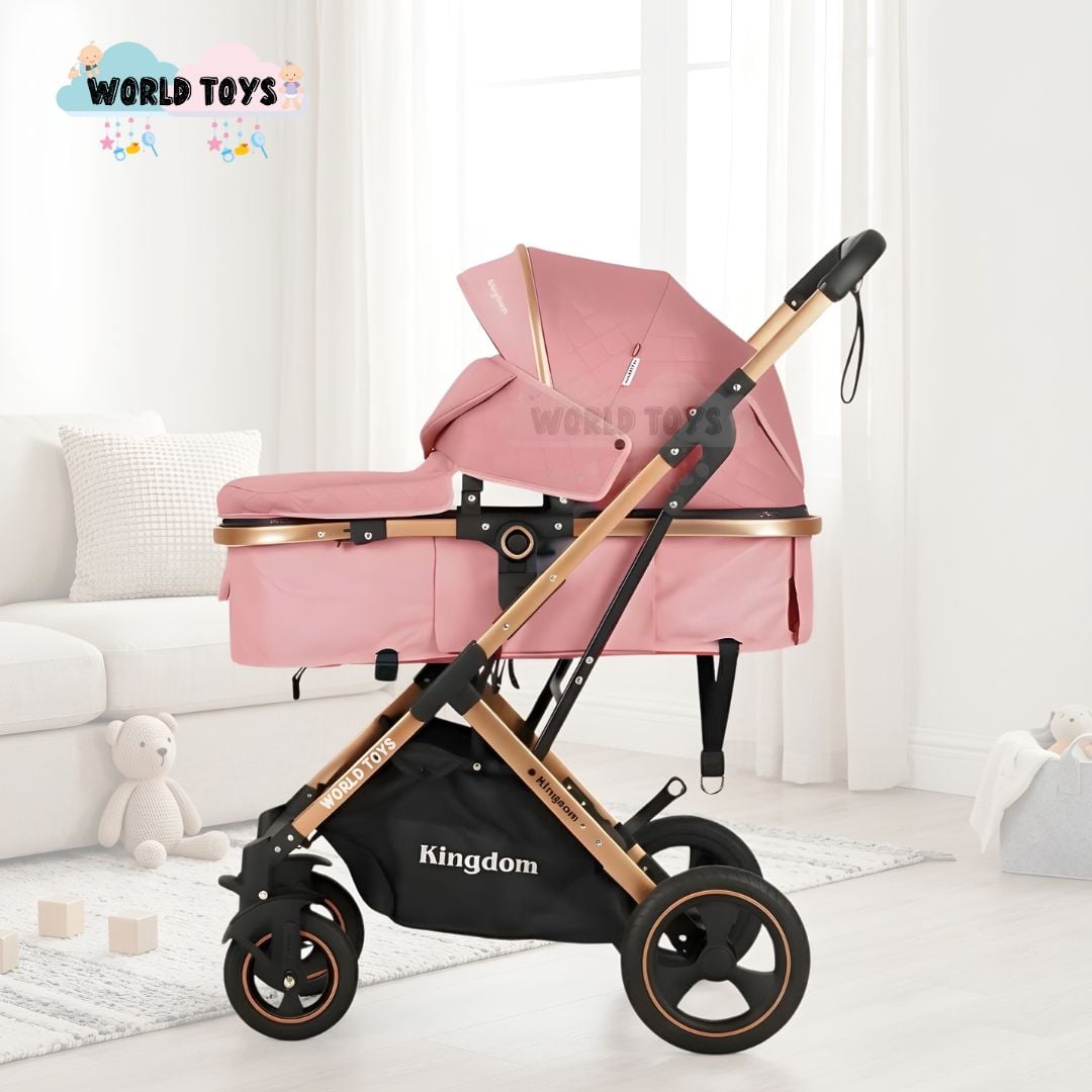 COCHE MOISÉS TRAVEL SYSTEM «BARBARA» CON BOLSA PAÑALERA ROSA - 5