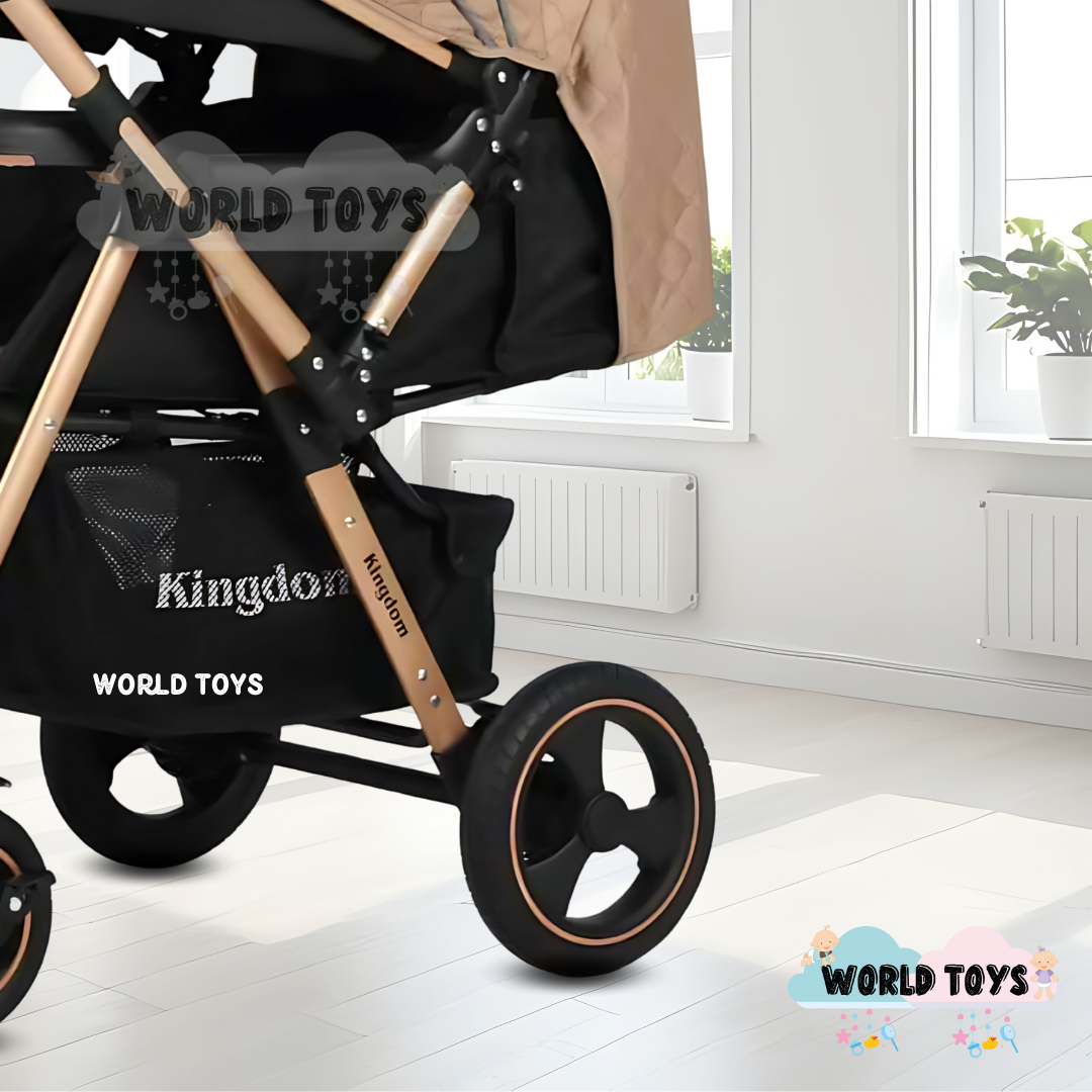 COCHE CUNA «TURQUIA PREMIUM» CON MOCHILA PAÑALERA BEIGE - 3
