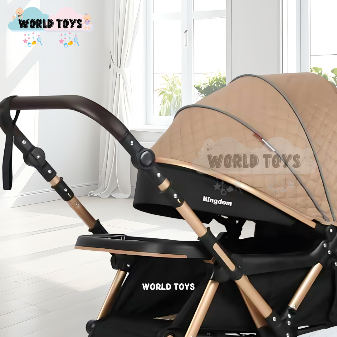COCHE CUNA «TURQUIA PREMIUM» CON MOCHILA PAÑALERA BEIGE - 4