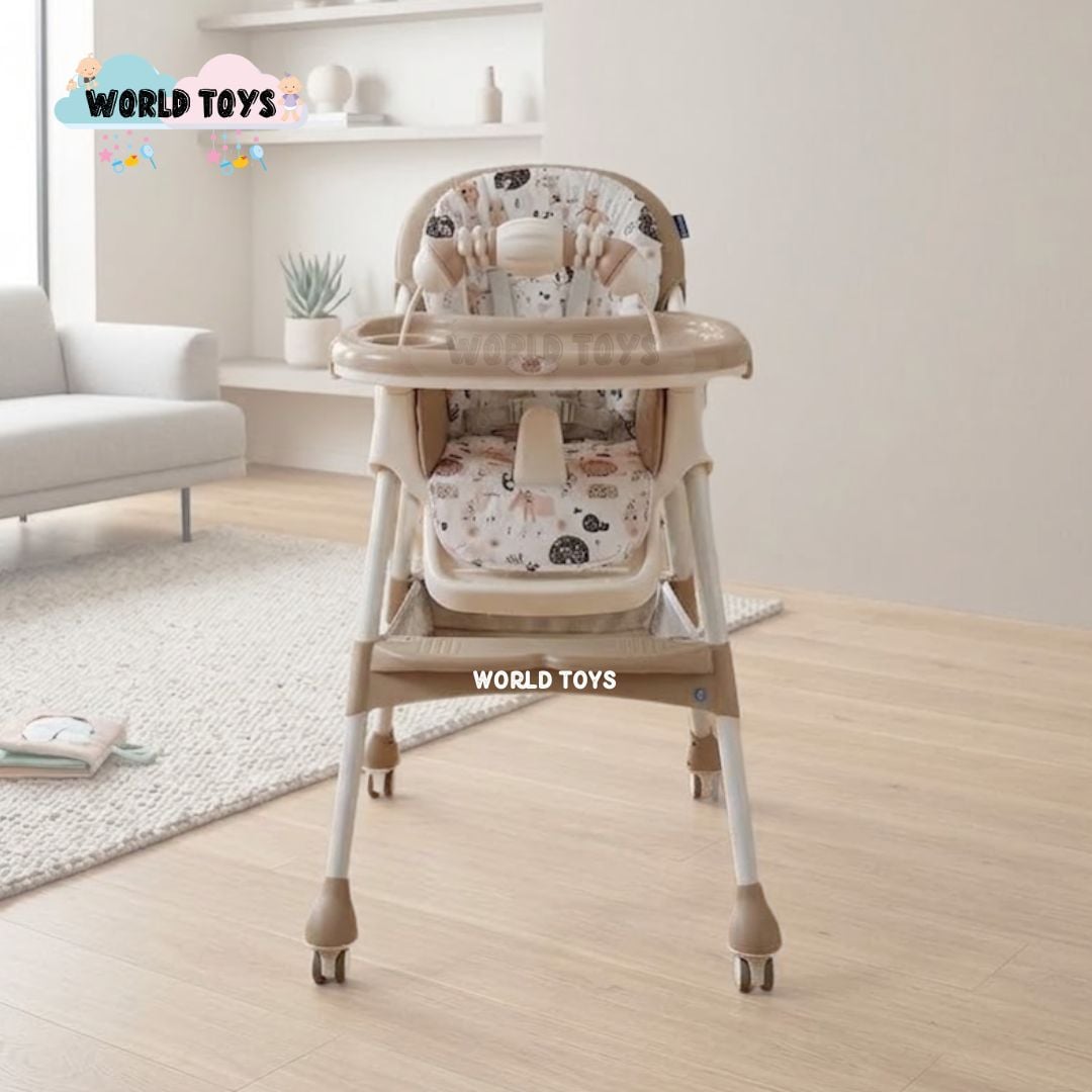 SILLA DE COMER CON MECEDORA «LU PLUS» CON JUGUETE BEIGE - 3