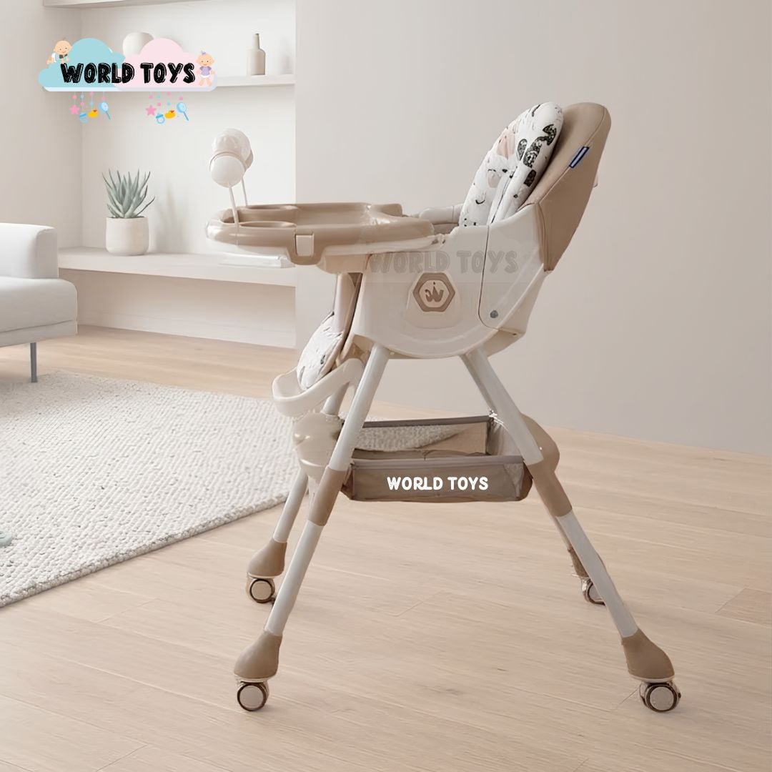 SILLA DE COMER CON MECEDORA «LU PLUS» CON JUGUETE BEIGE - 4