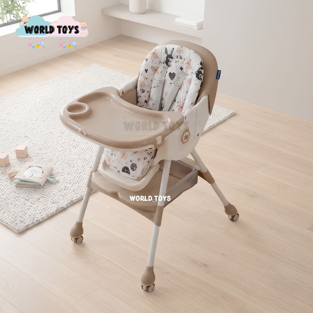 SILLA DE COMER CON MECEDORA «LU PLUS» CON JUGUETE BEIGE - 5