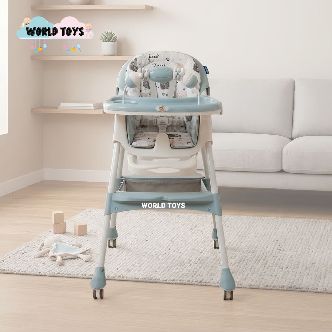 SILLA DE COMER CON MECEDORA «LU PLUS» CON JUGUETE LIGHT BLUE - 3