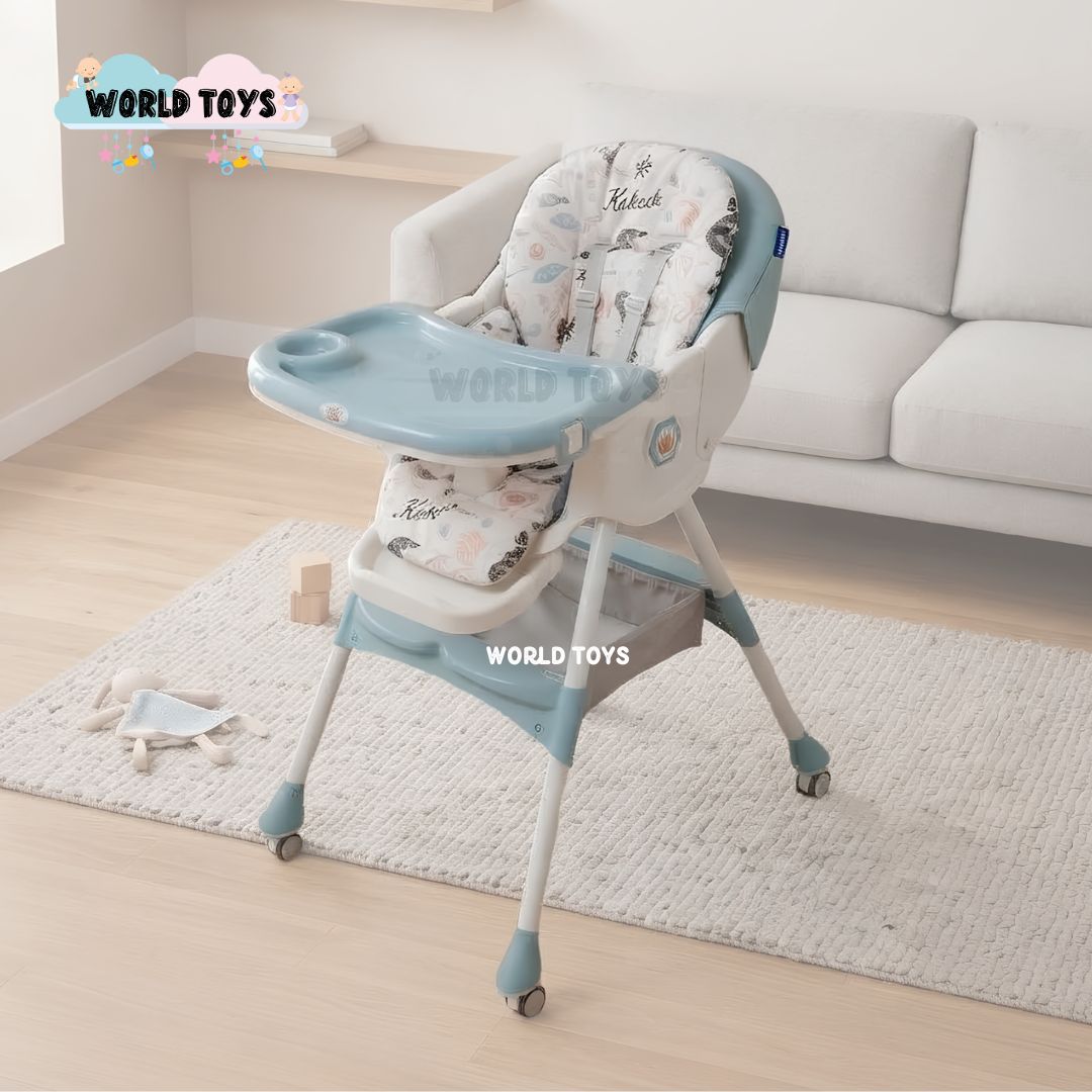 SILLA DE COMER CON MECEDORA «LU PLUS» CON JUGUETE LIGHT BLUE - 5