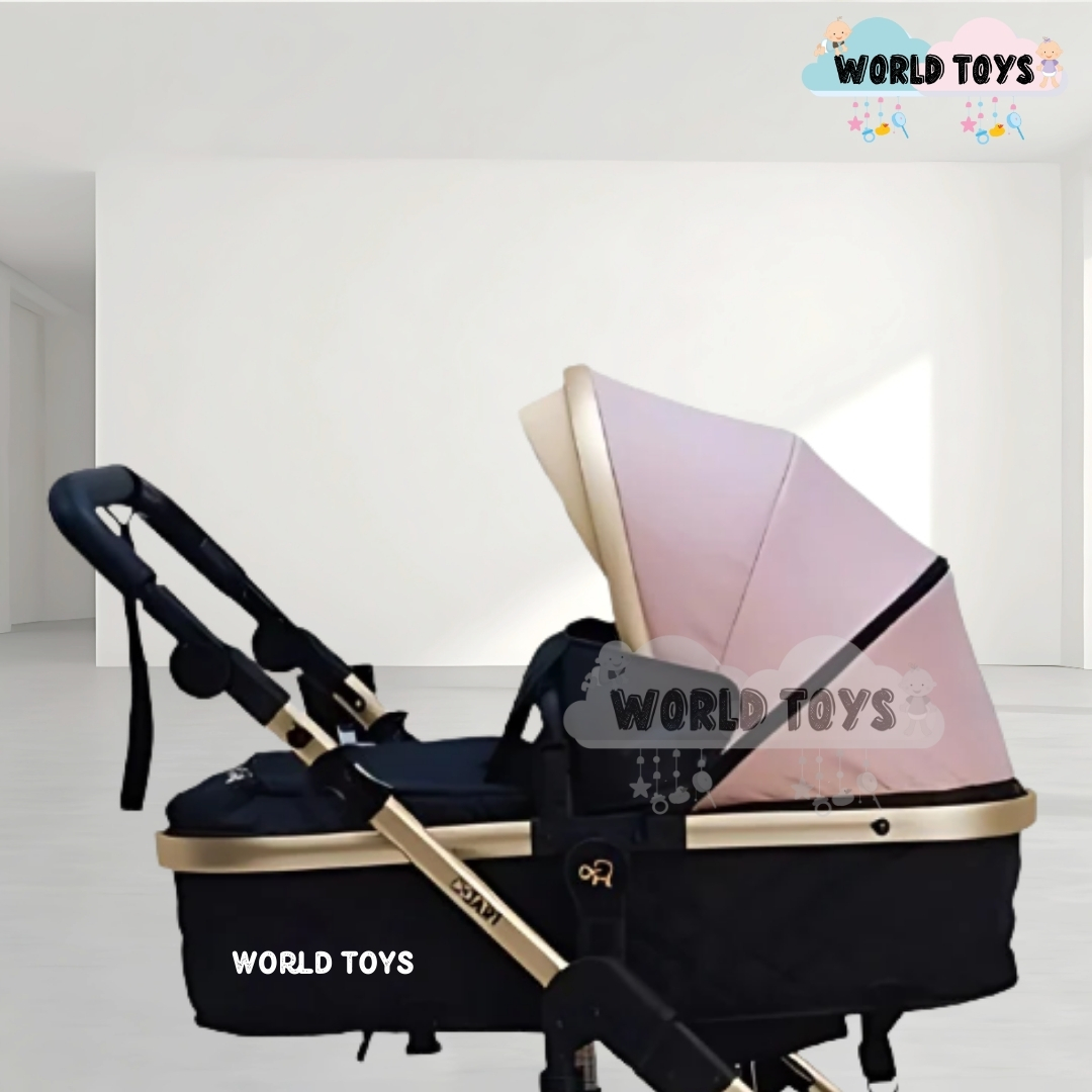 COCHE MOISÉS TRAVEL SYSTEM «PRADO GOLD» PINK - 2