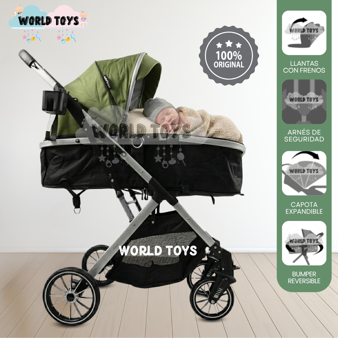 COCHE MOISÉS TRAVEL SYSTEM «IBIZA» EDICIÓN LIMITADA GREEN - 1