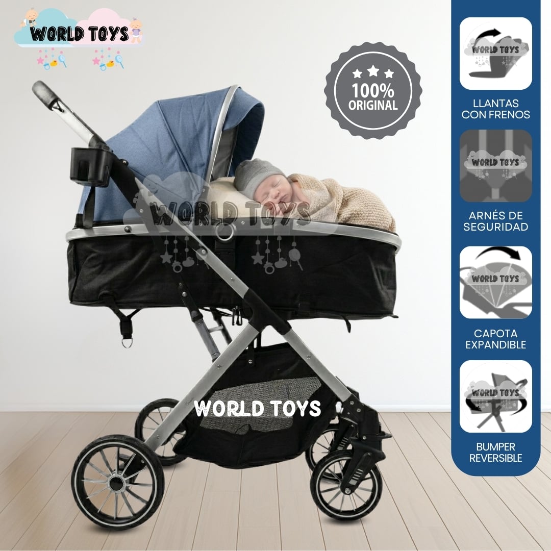 COCHE MOISÉS TRAVEL SYSTEM «IBIZA» EDICIÓN LIMITADA BLUE - 1