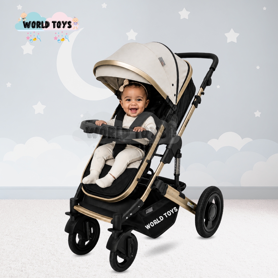 COCHE MOISÉS TRAVEL SYSTEM «PRADO GOLD» BEIGE - 5