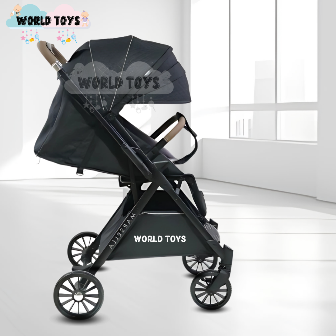 COCHE MALETA DE LUJO «MARSELLA» MANGO REVERSIBLE BLACK - 2