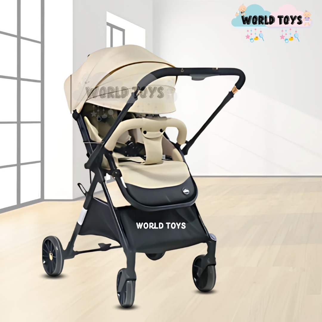 COCHE MALETA DE LUJO «GENOVIA» MANGO REVERSIBLE BEIGE - 2