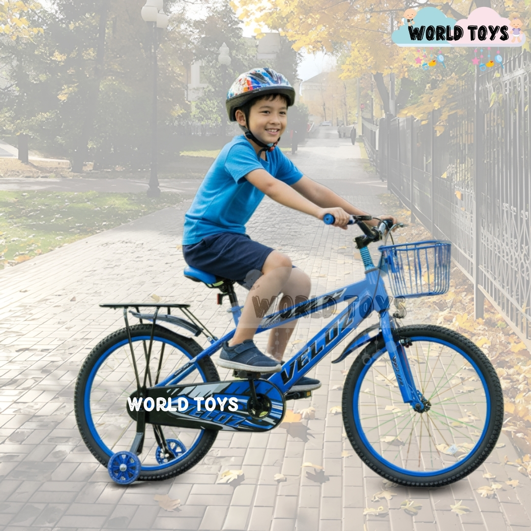 BICICLETA PARA NIÑO ARO 16 «SPORT VZ» CON CANASTA BLUE - 4