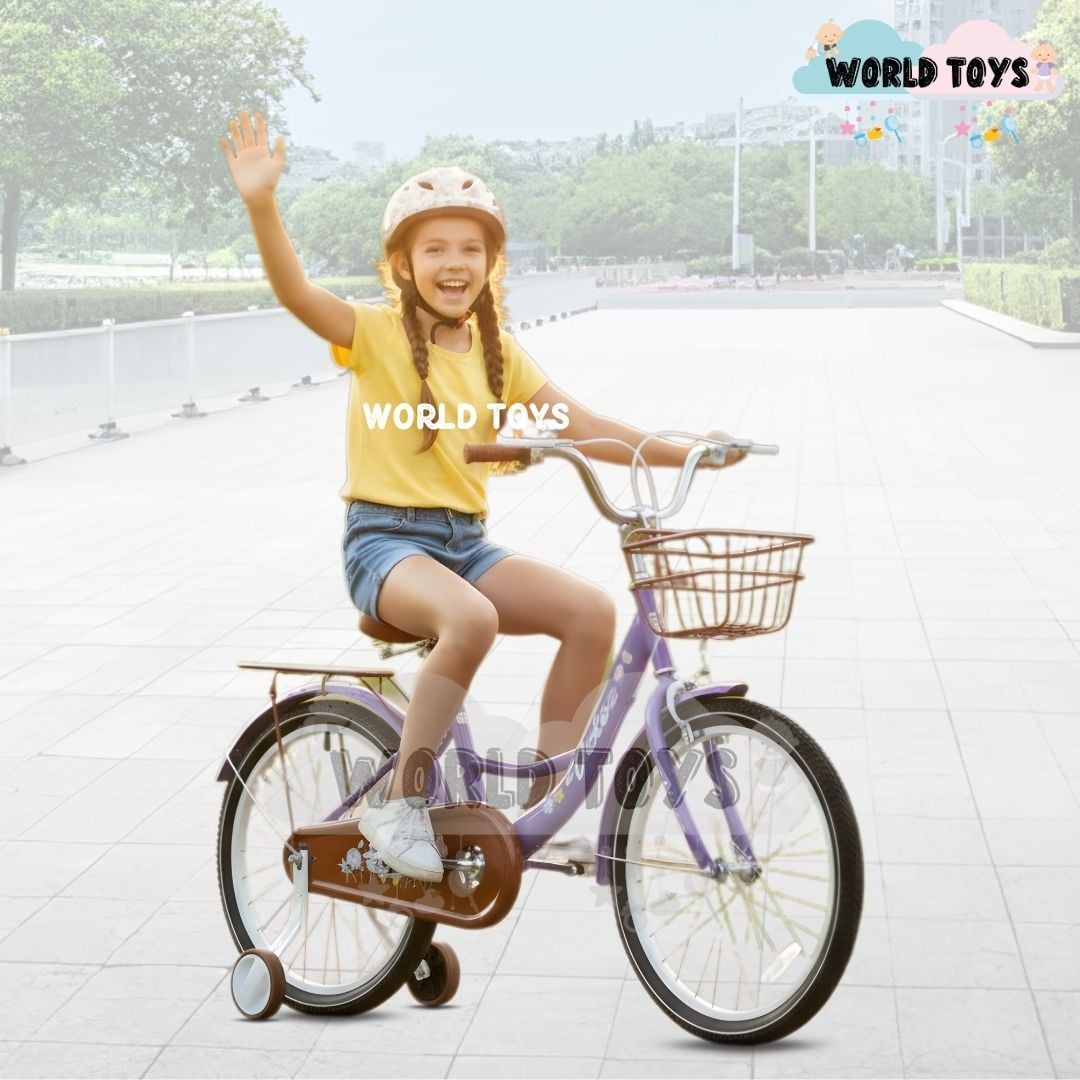 BICICLETA PARA NIÑA ARO 20 «NEW LADY» CON CANASTA PURPLE - 4