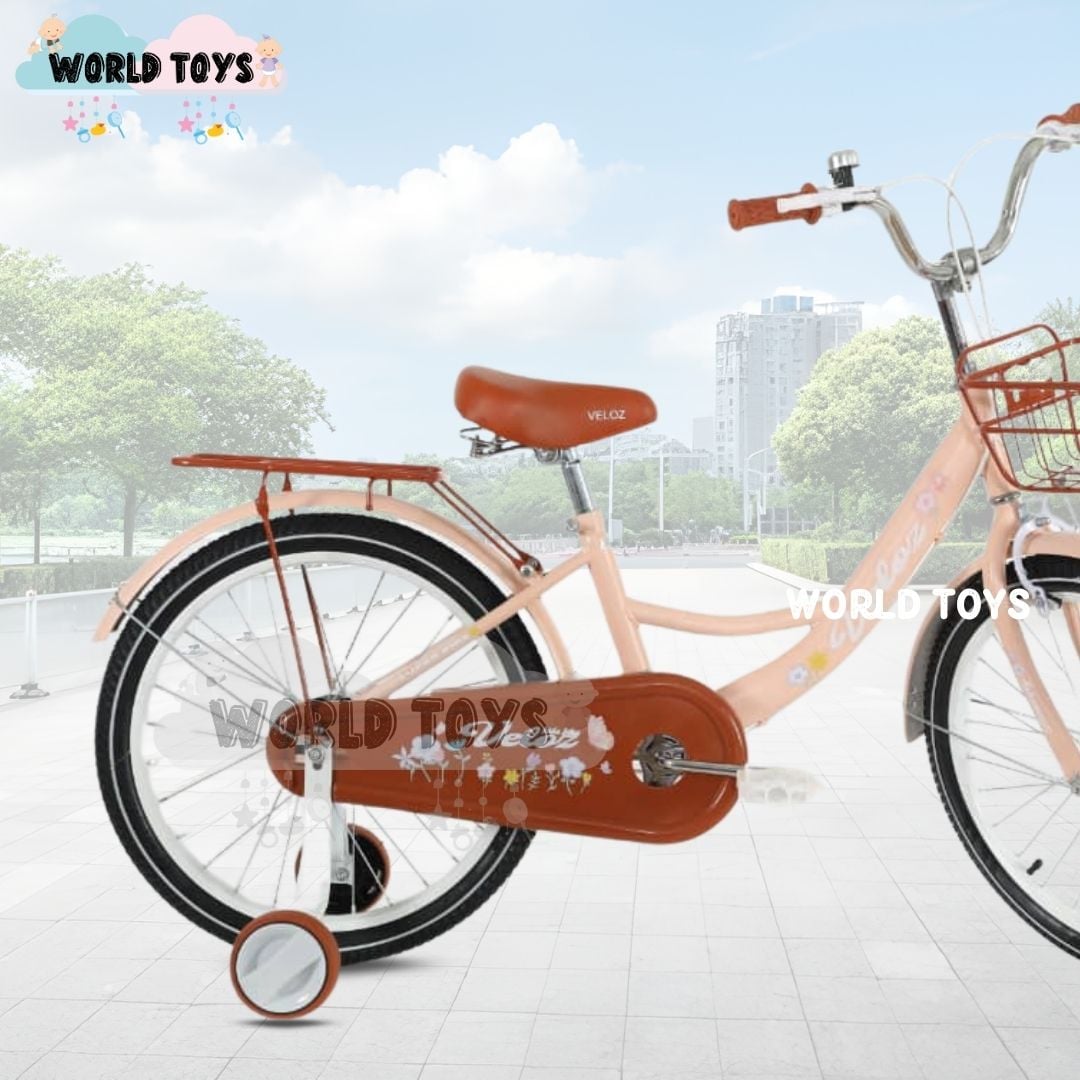 BICICLETA PARA NIÑA ARO 20 «NEW LADY» CON CANASTA BEIGE - 2
