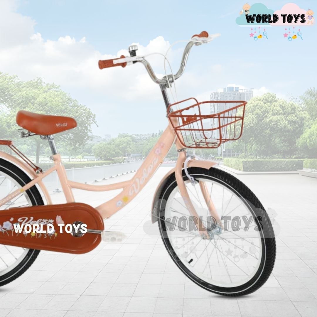 BICICLETA PARA NIÑA ARO 20 «NEW LADY» CON CANASTA BEIGE - 3