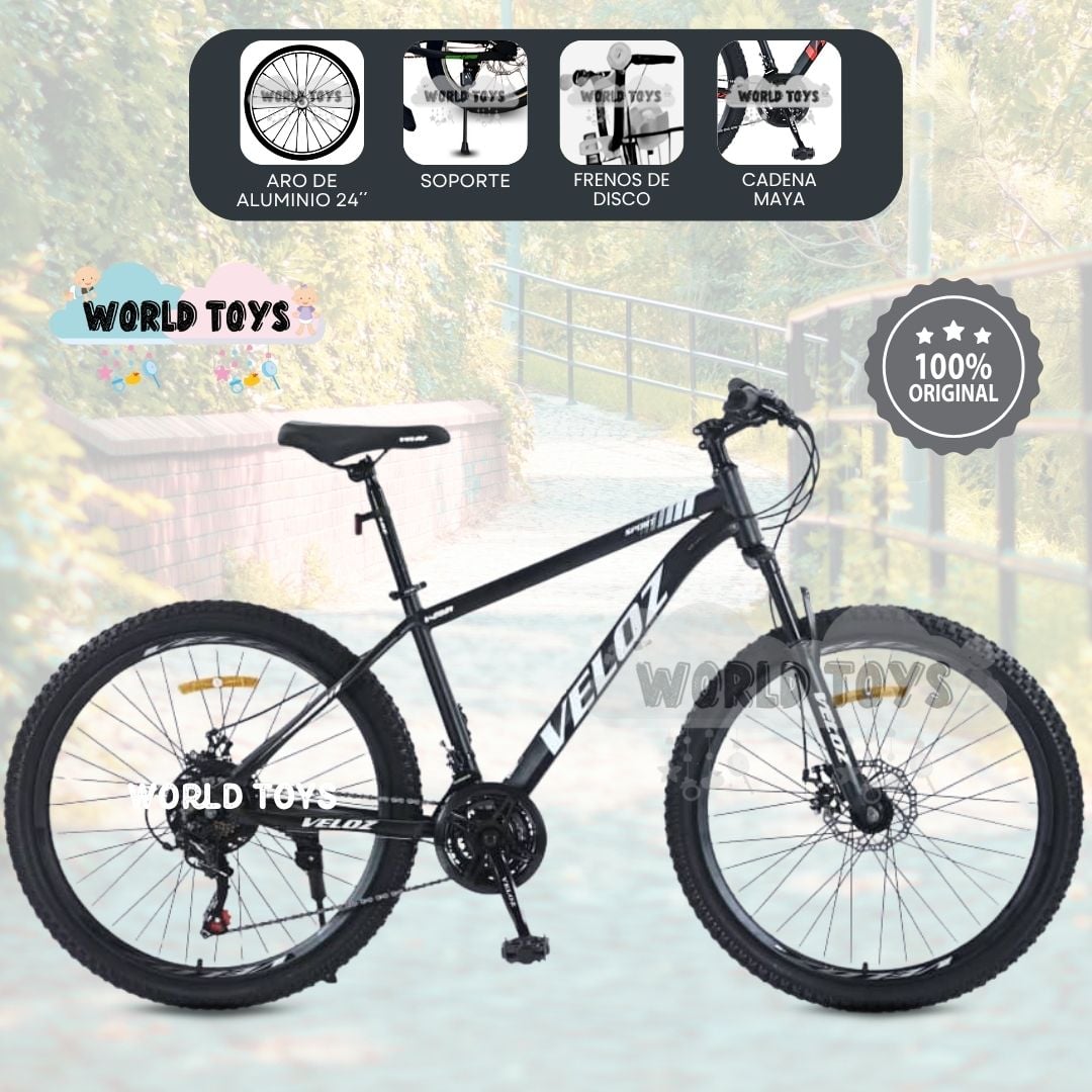 BICICLETA DEPORTIVA ARO 24 «PATHWAY» EDICIÓN LIMITADA BLACK - 1