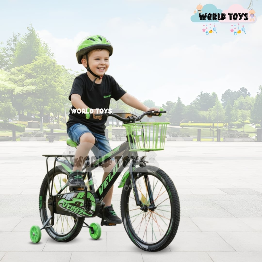 BICICLETA PARA NIÑO ARO 20 «SPORT VZ II» CON CANASTA GREEN - 3