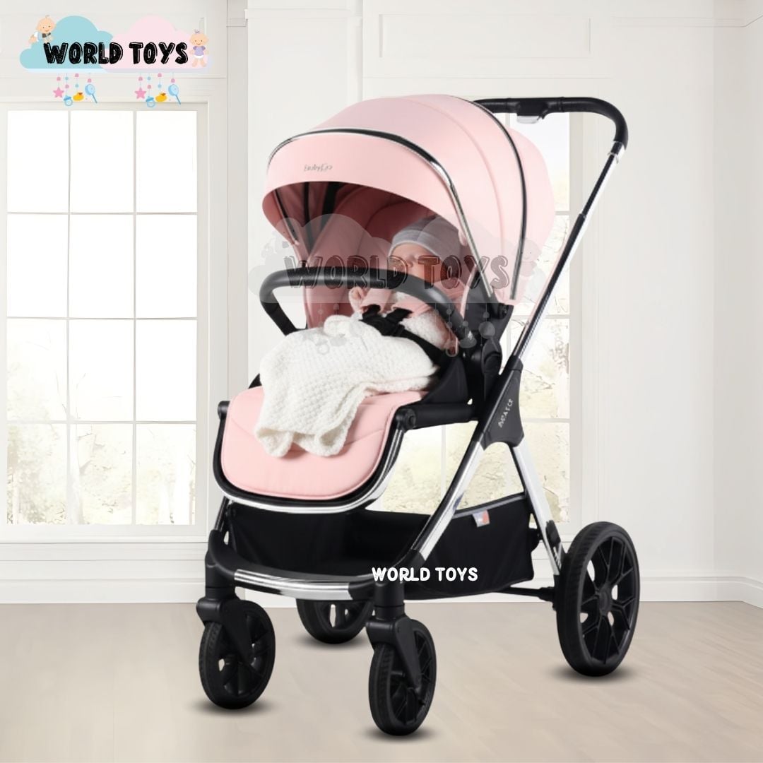 COCHE MOISÉS TRAVEL SYSTEM «ELUM» DE LUJO PINK - 3
