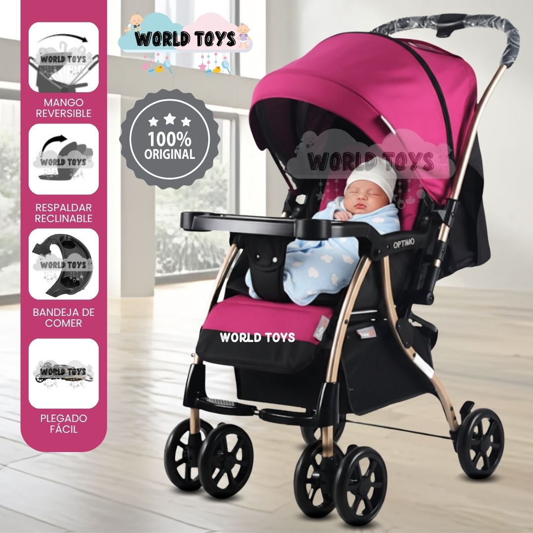 COCHE CUNA DE LUJO «OPPTIMO» EDICIÓN LIMITADA PINK - 1
