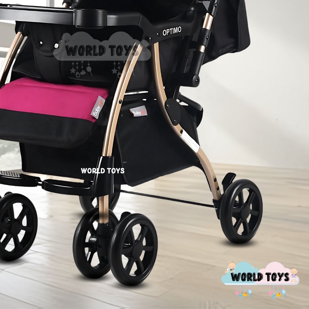 COCHE CUNA DE LUJO «OPPTIMO» EDICIÓN LIMITADA PINK - 3