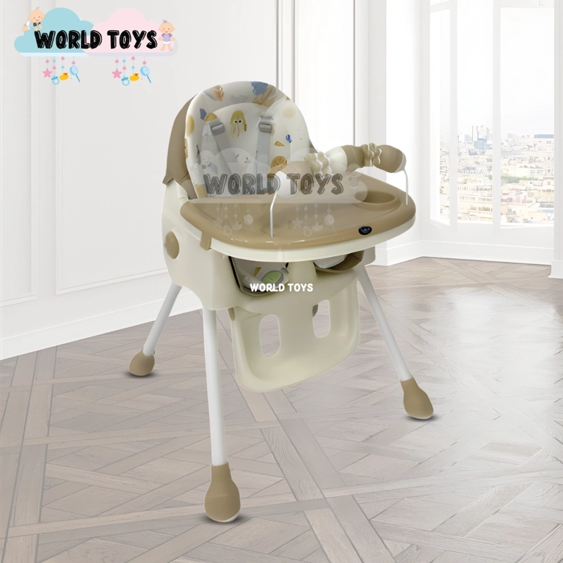 SILLA DE COMER DIDACTICO «ARIS» CON JUGUETE BEIGE - 2