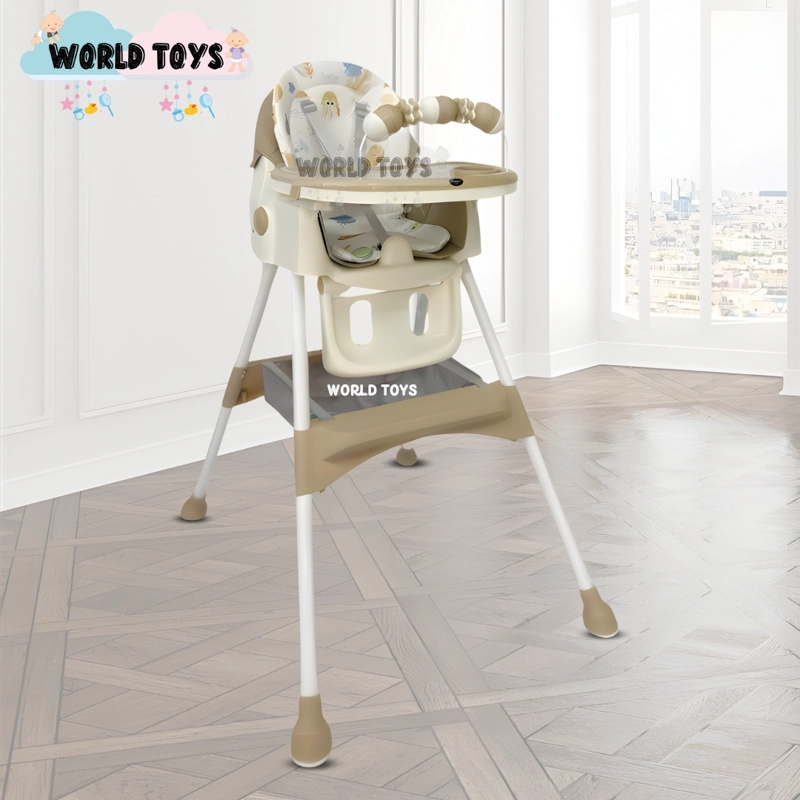 SILLA DE COMER DIDACTICO «ARIS» CON JUGUETE BEIGE - 3