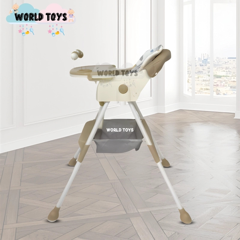 SILLA DE COMER DIDACTICO «ARIS» CON JUGUETE BEIGE - 4