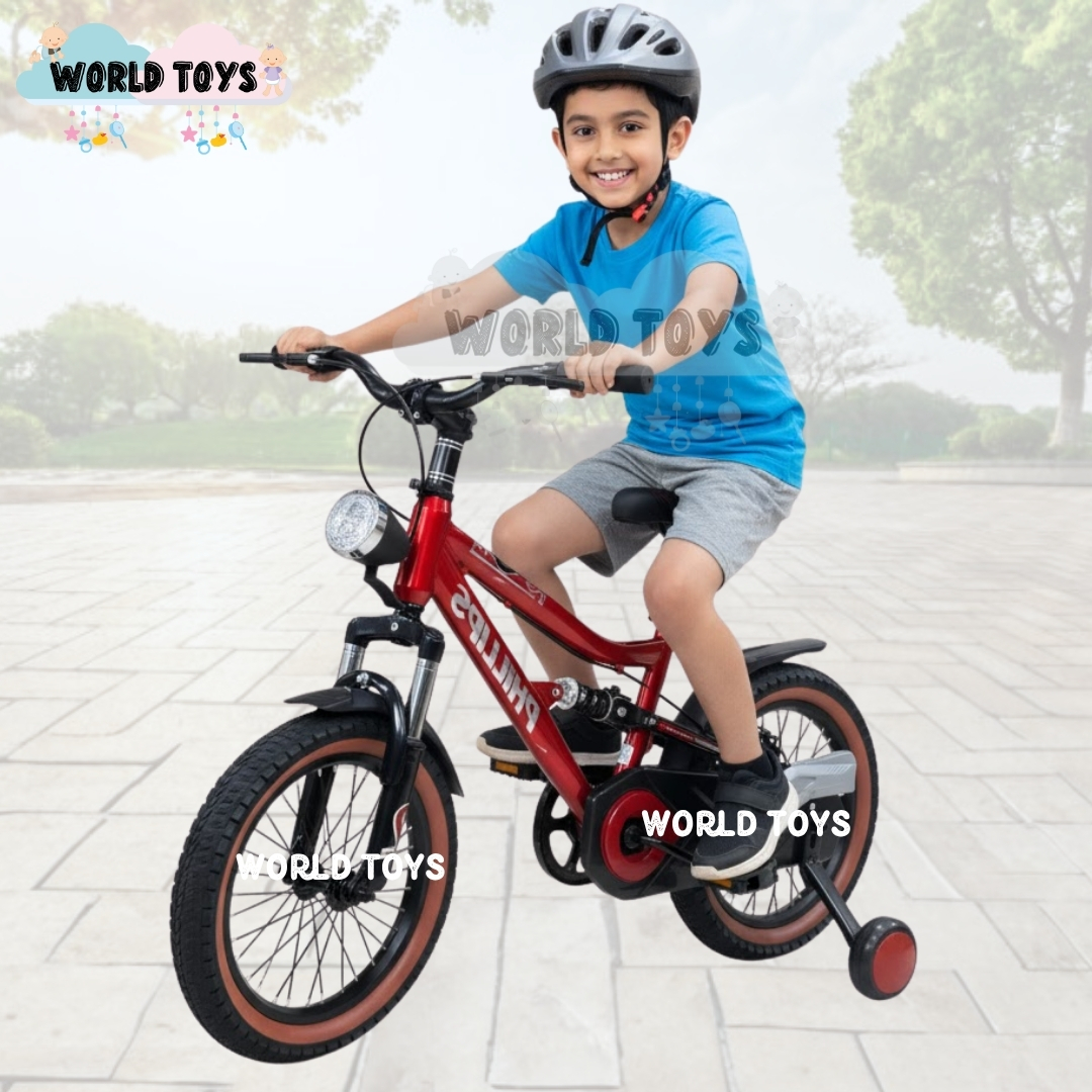BICICLETA DEPORTIVA ARO 16 «ROCKET» PARA NIÑOS RED - 4