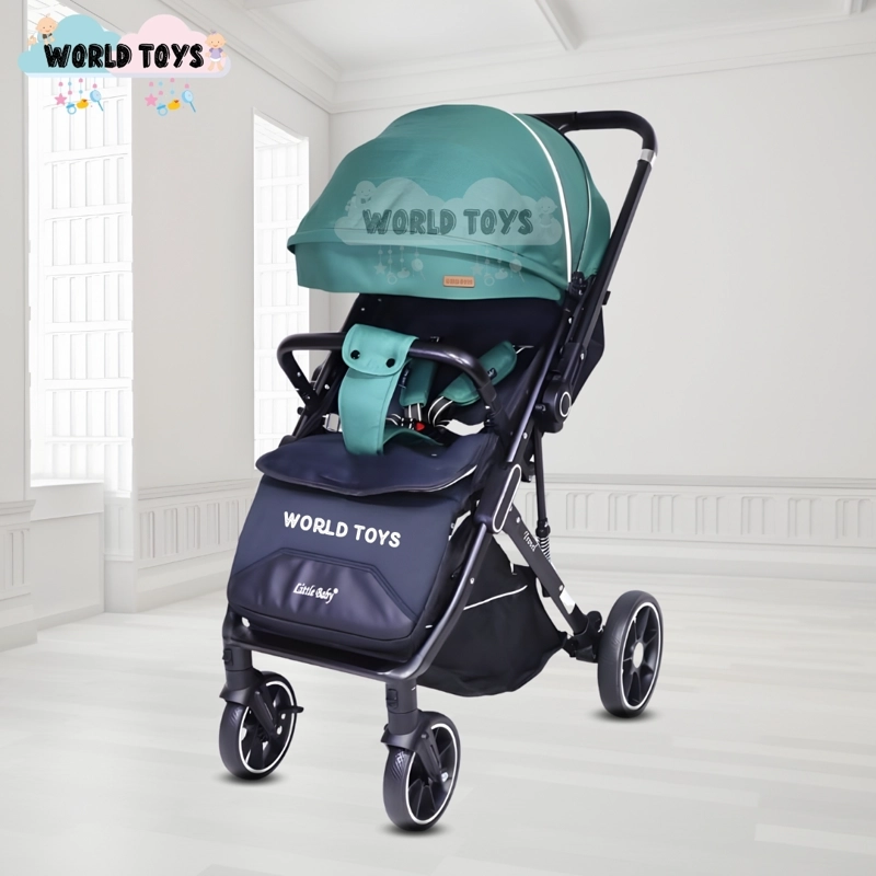 COCHE DE PASEO MALETA «LIVANO PRIME» DE LUJO TURQUESA - 3