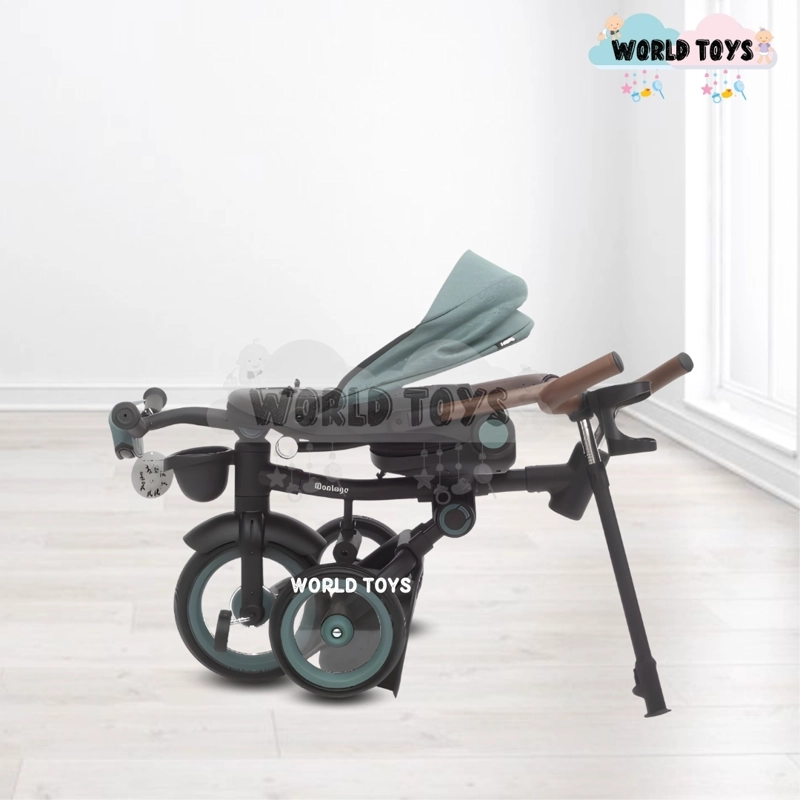 TRICICLO GUIADOR PLEGABLE «FOLDING» CON BLUETOOTH GREEN - 3