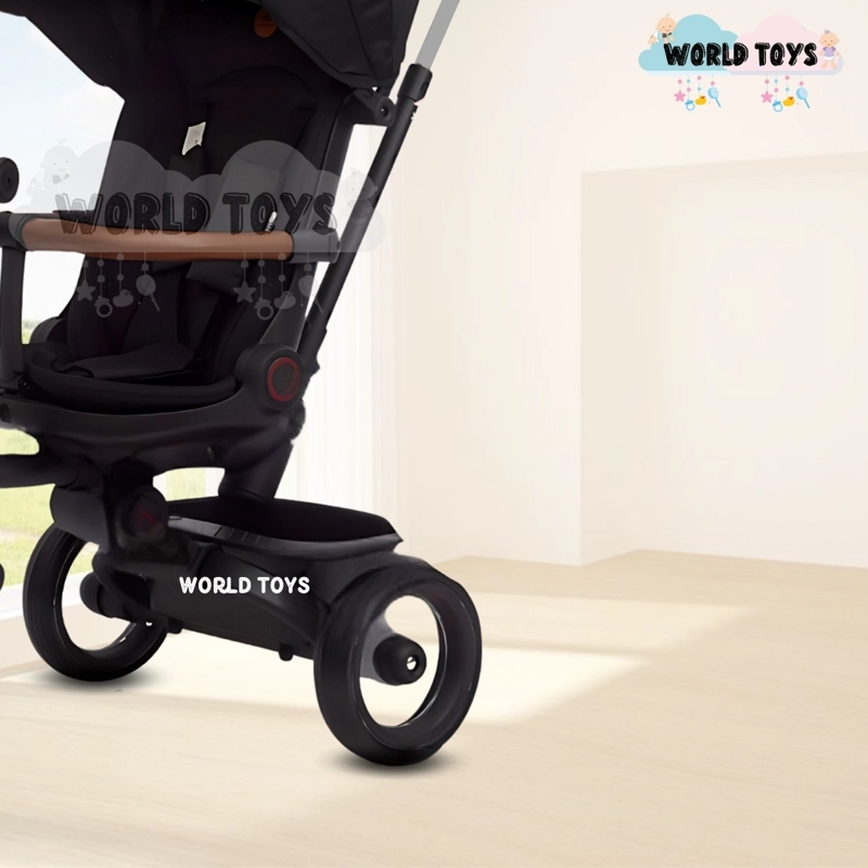 TRICICLO GUIADOR PLEGABLE «FOLDING» CON BLUETOOTH BLACK - 3