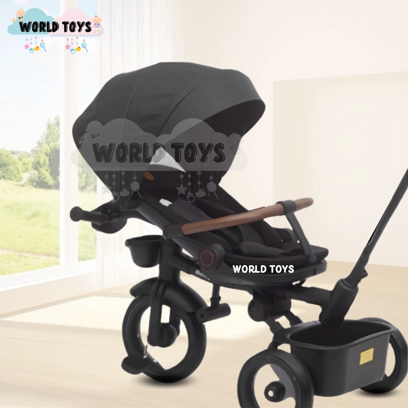 TRICICLO GUIADOR PLEGABLE «FOLDING» CON BLUETOOTH BLACK - 4
