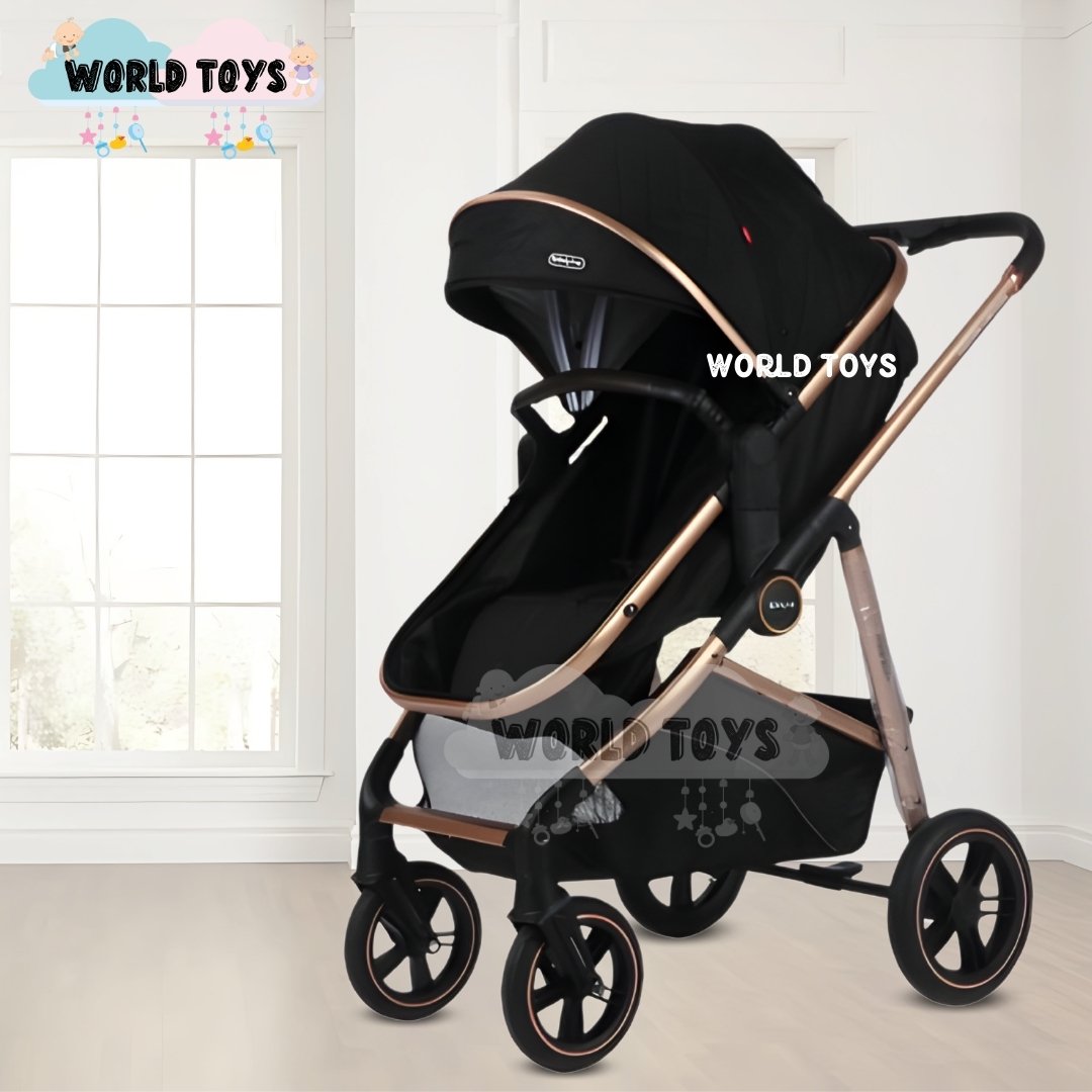 COCHE MOISÉS TRAVEL SYSTEM «MUNICH GOLD» DE LUJO PINK - 2