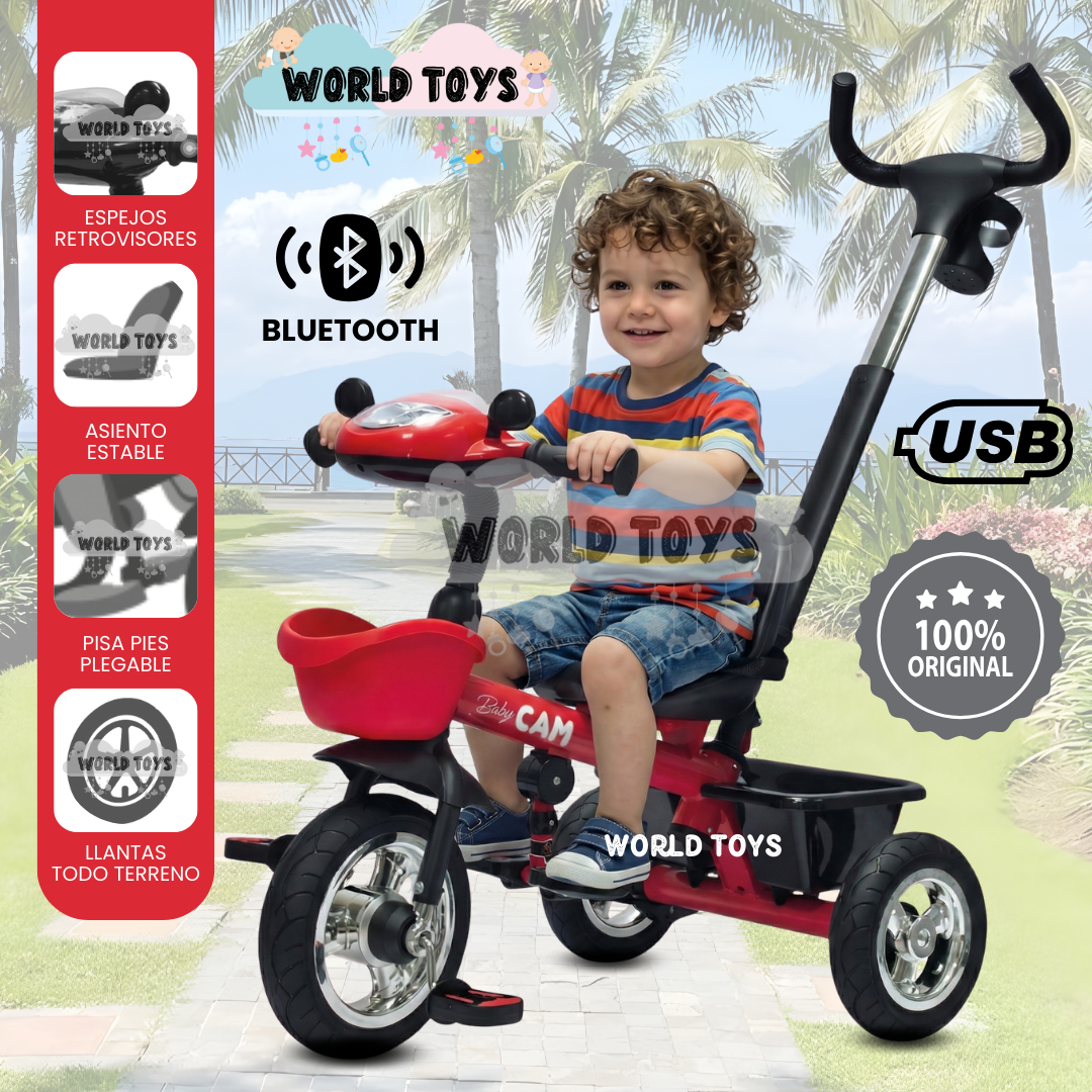 TRICICLO GUIADOR TODO TERRENO «SAIBOT» EDICIÓN LIMITADA RED - 1