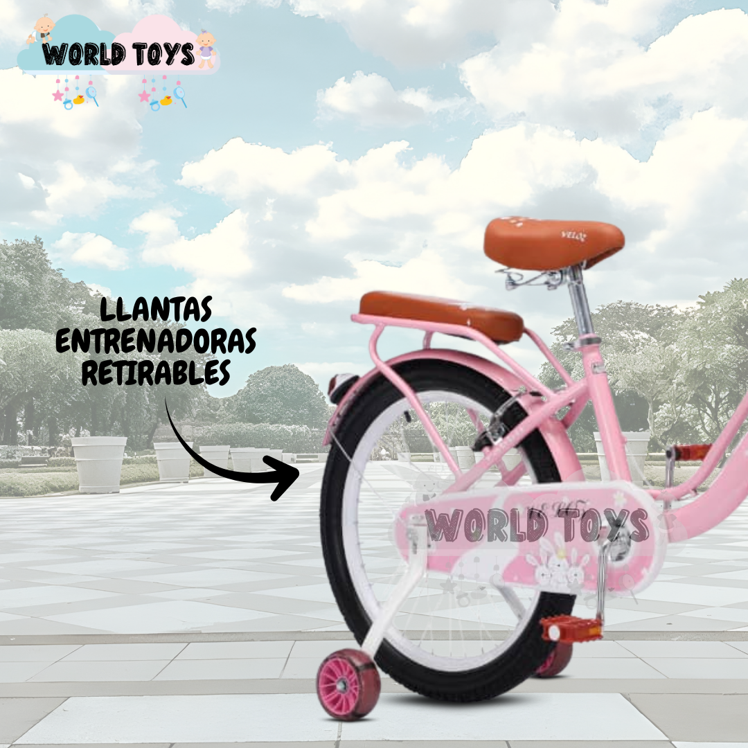 BICICLETA CAMPERA CON CANASTA ARO 20 «SEVILLA» PINK - 3