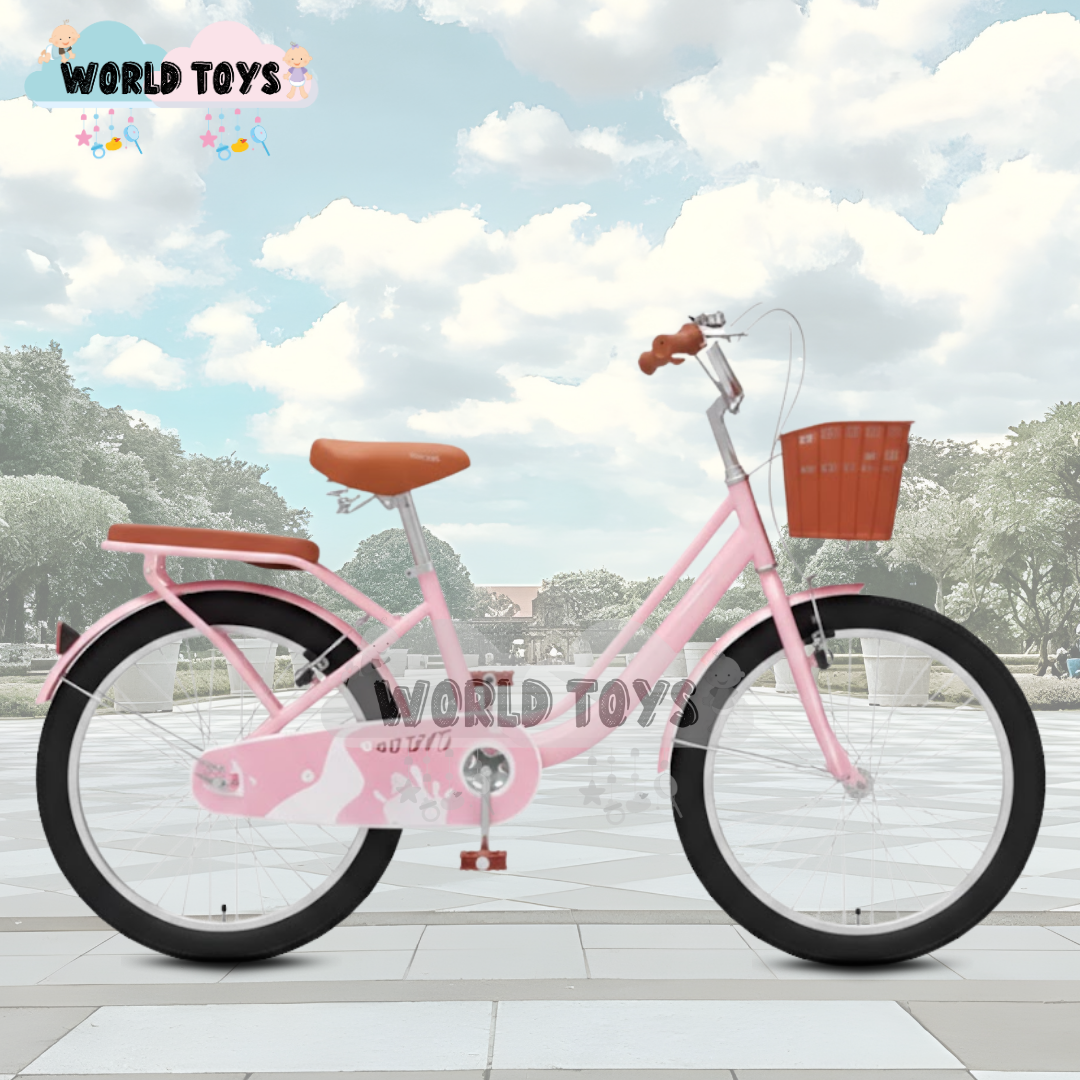 BICICLETA CAMPERA CON CANASTA ARO 20 «SEVILLA» PINK - 4