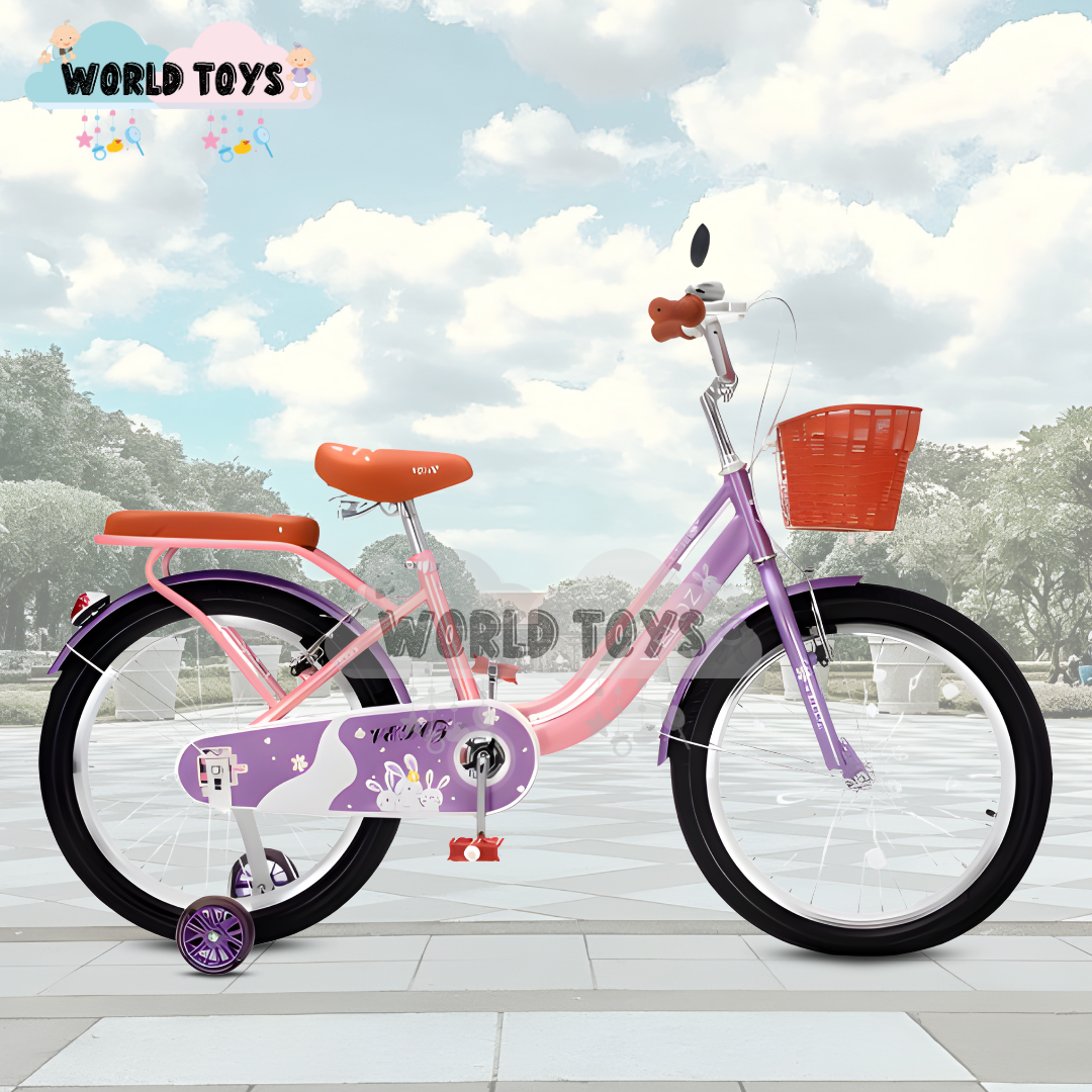 BICICLETA CAMPERA CON CANASTA ARO 20 «SEVILLA» LIGHT PINK - 4