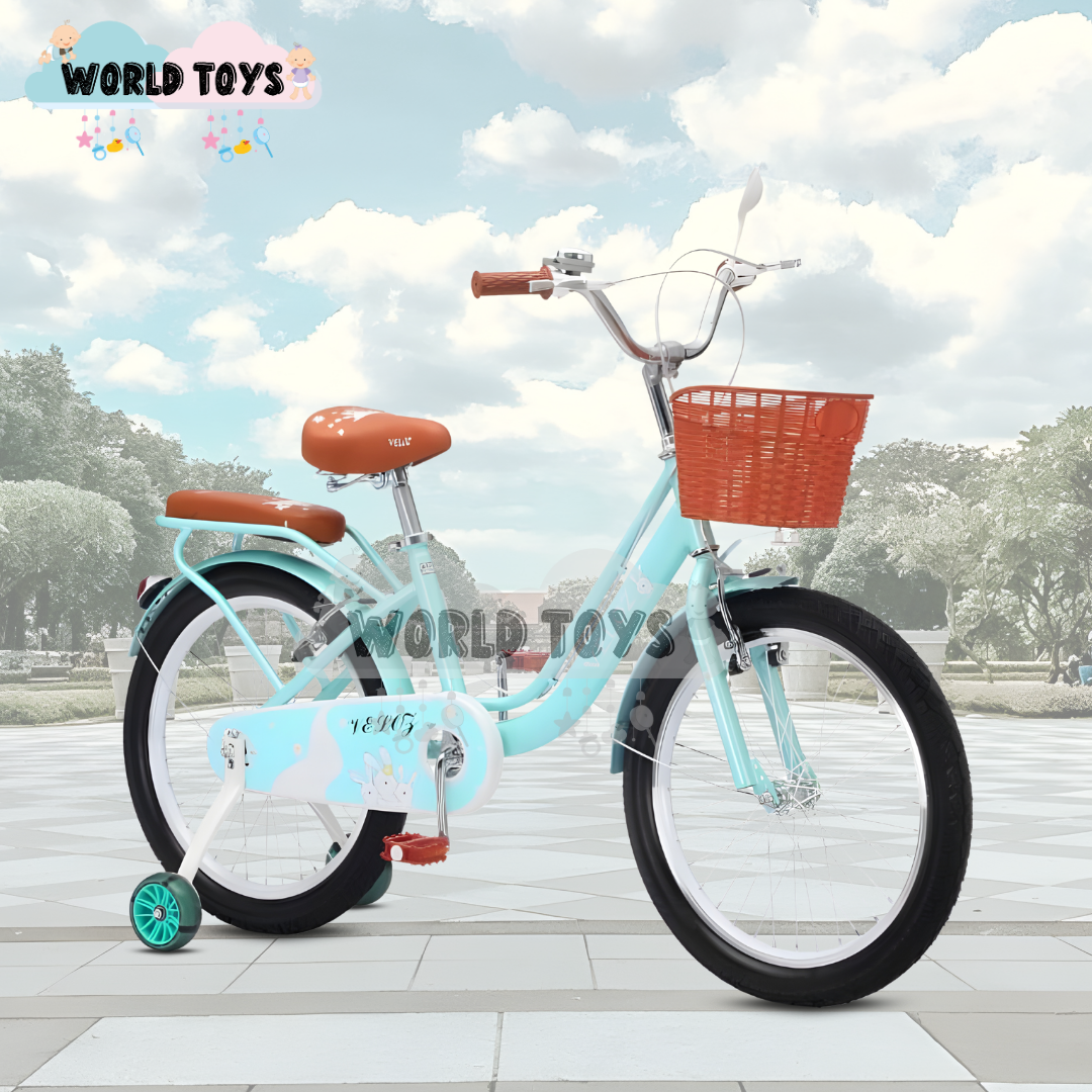 BICICLETA CAMPERA CON CANASTA ARO 20 «SEVILLA» LIGHT GREEN - 2