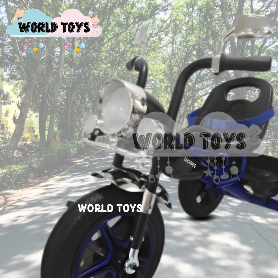 TRICICLO CHAVITO MUSICAL «CHOPPEER» CON BLUETOOTH BLUE - 2