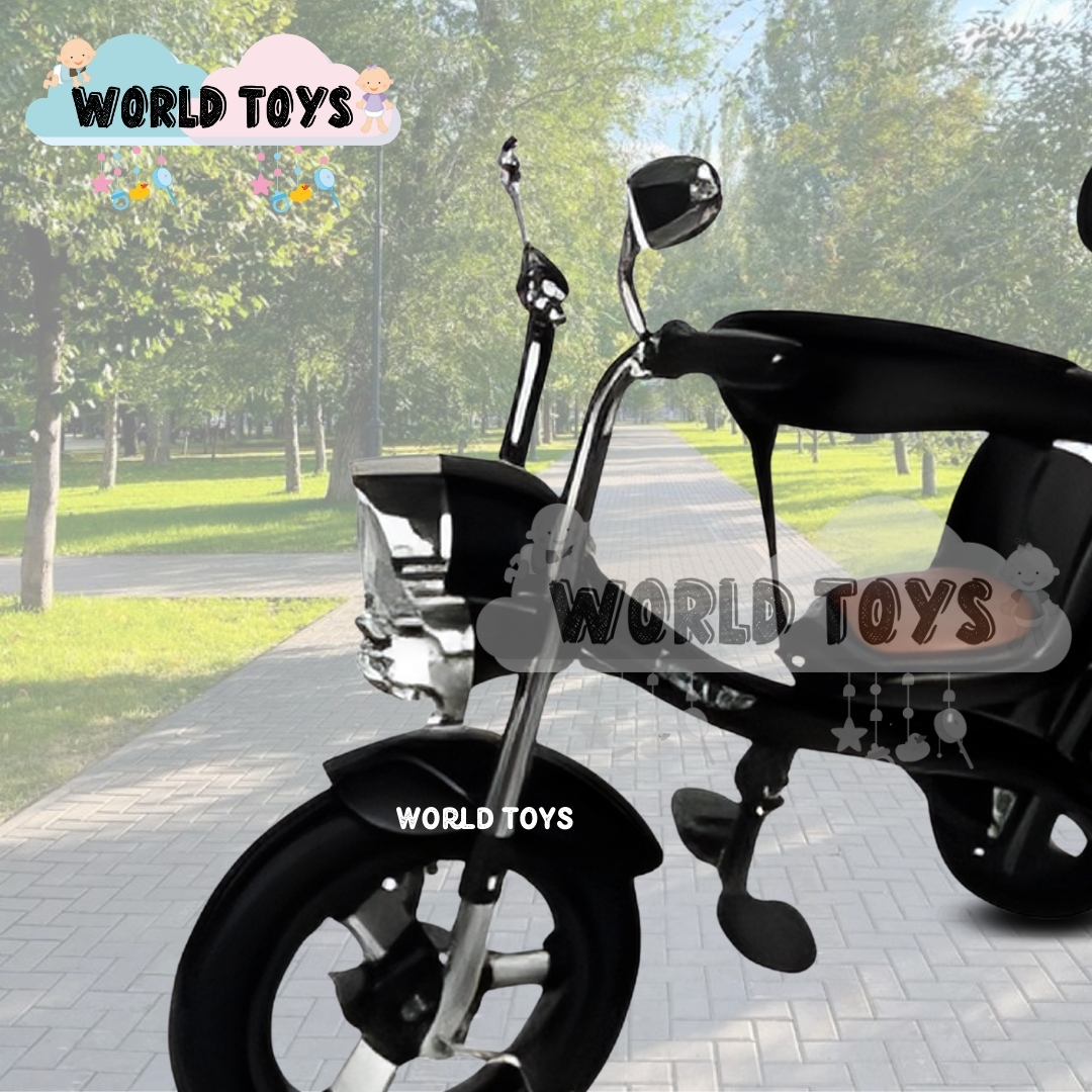 TRICICLO CHAVITO CON GUIADOR «YARLEY» MUSICAL BLACK - 2