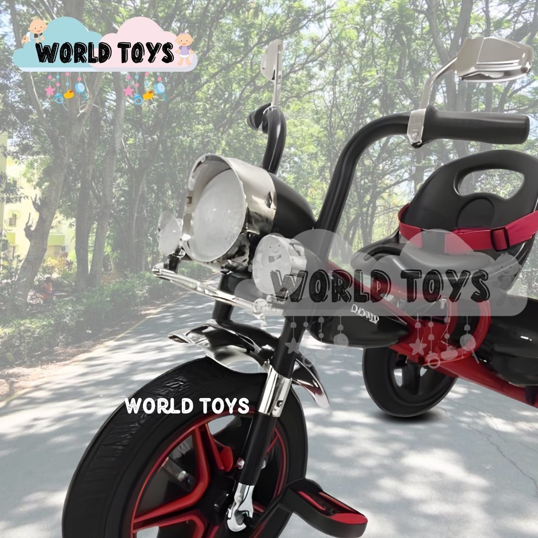 TRICICLO CHAVITO MUSICAL «CHOPPEER» CON BLUETOOTH RED - 2