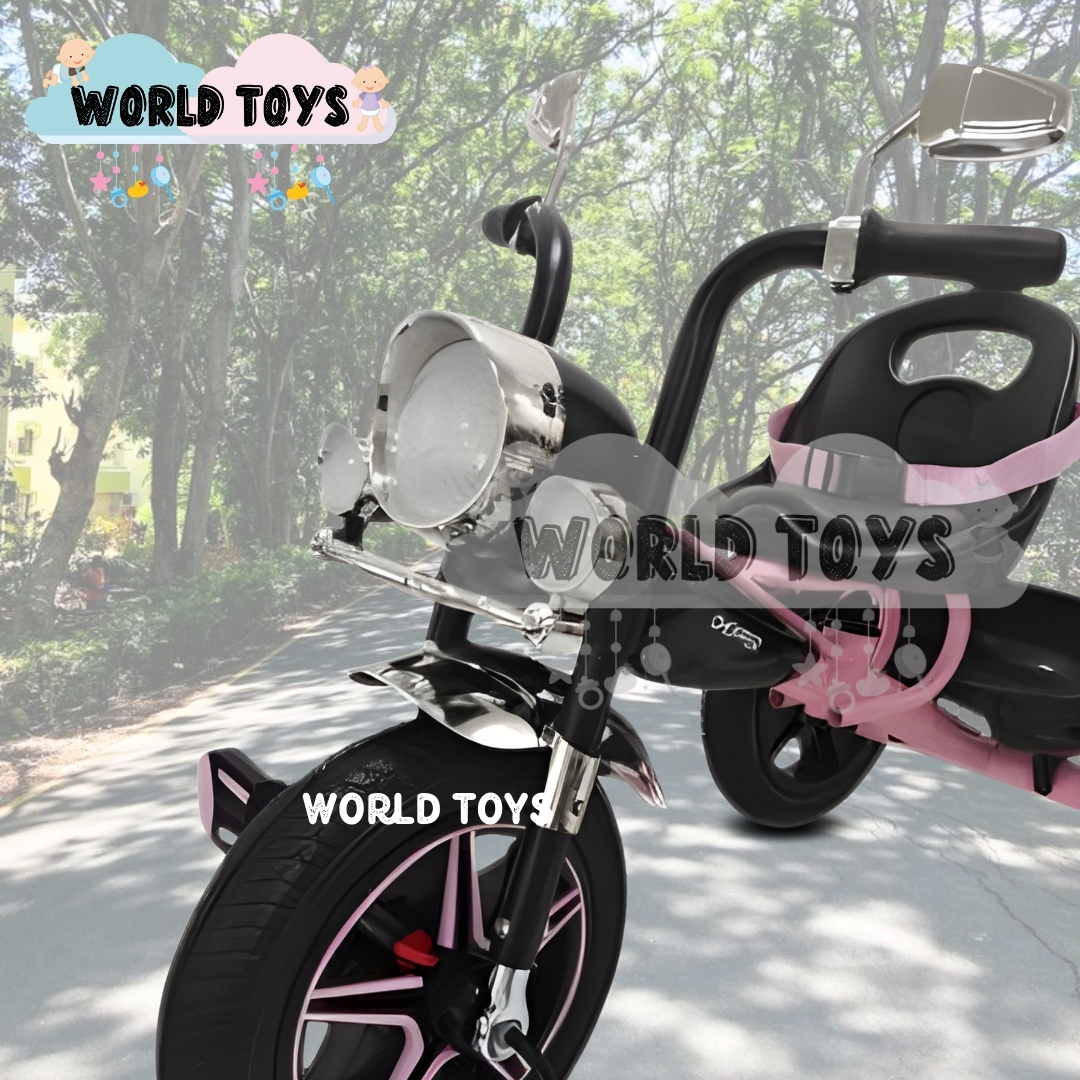 TRICICLO CHAVITO MUSICAL «CHOPPEER» CON BLUETOOTH LIGHT PINK - 2