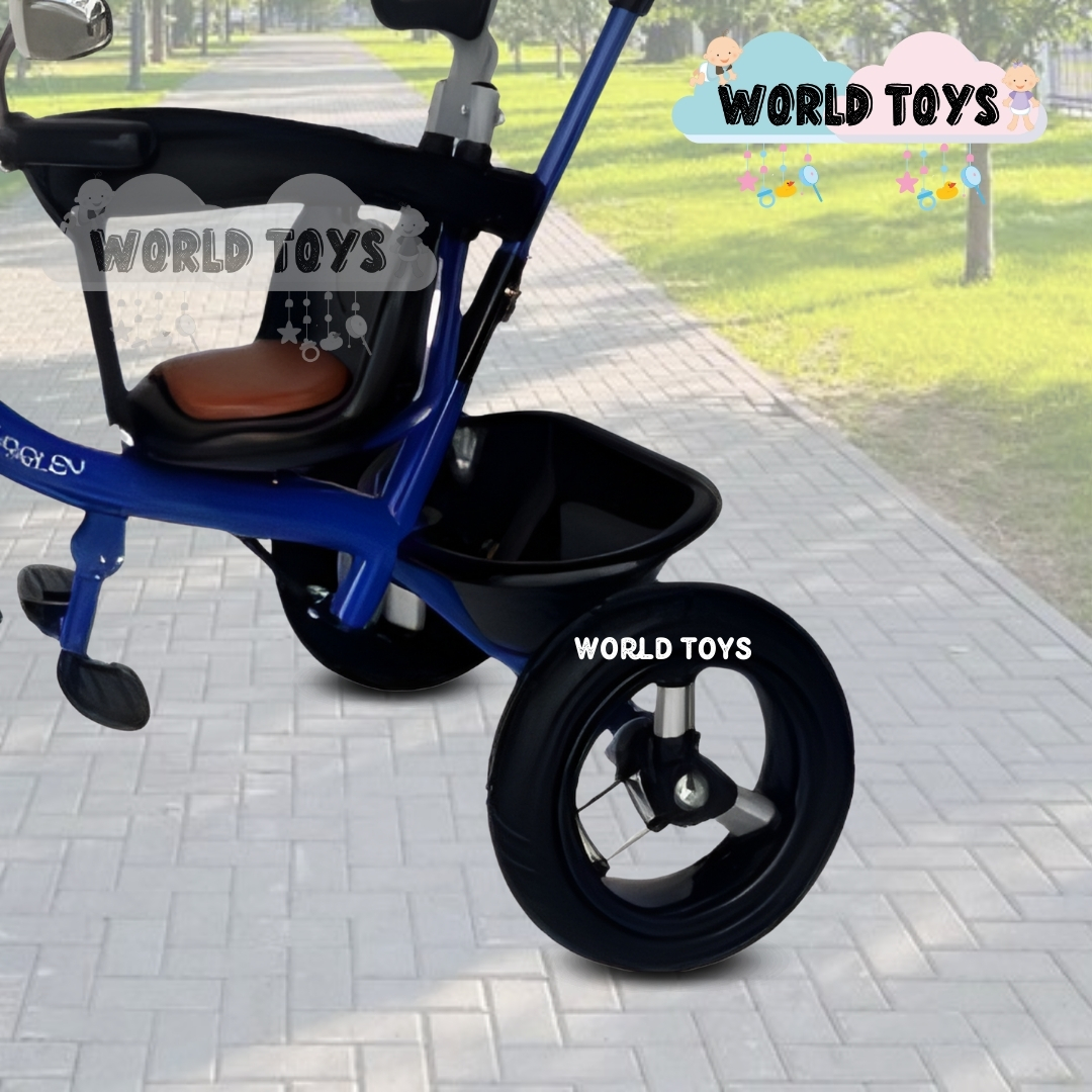 TRICICLO CHAVITO CON GUIADOR «YARLEY» MUSICAL BLUE - 3
