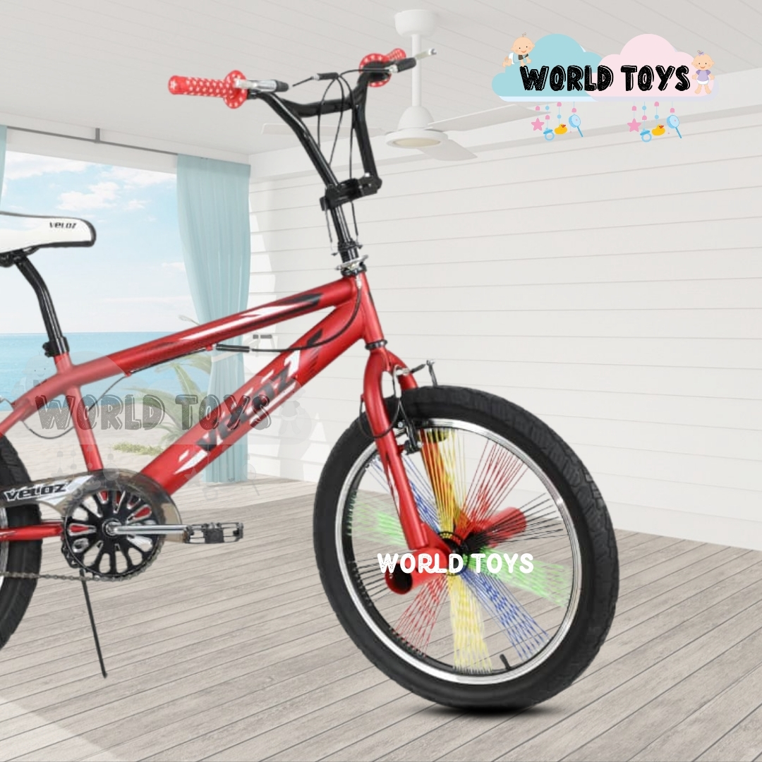 BICICLETA ACROBÁTICA ARO 20 «FREESTYLE» RED Y BLACK - 3