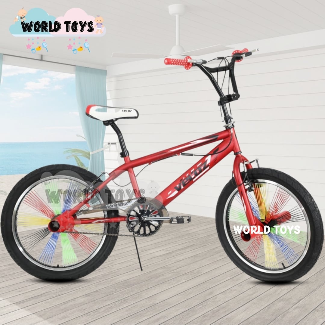 BICICLETA ACROBÁTICA ARO 20 «FREESTYLE» RED Y BLACK - 4