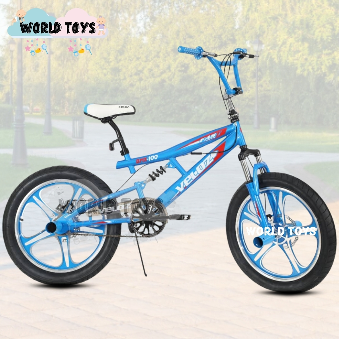 BICICLETA ACROBÁTICA BMX ARO 20 «ELICE FREESTYLE» SKY BLUE - 4
