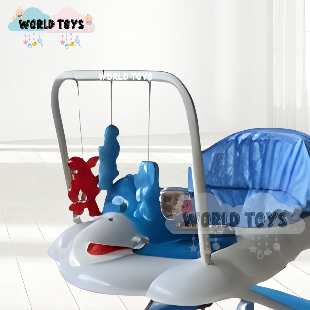 ANDADOR CON TABLERO MUSICAL «UGLY DUCKY» BLUE Y GREY - 3