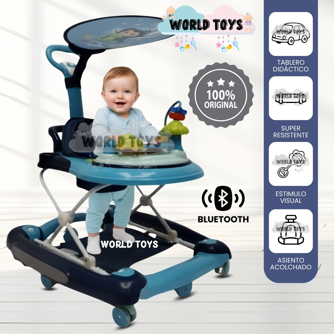 ANDADOR CON TABLERO MUSICAL «FIRST WALK II» BLUE - 1