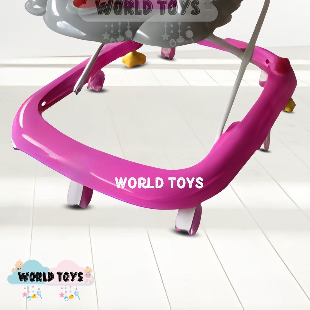 ANDADOR CON TABLERO MUSICAL «UGLY DUCKY» PINK Y GREY - 4